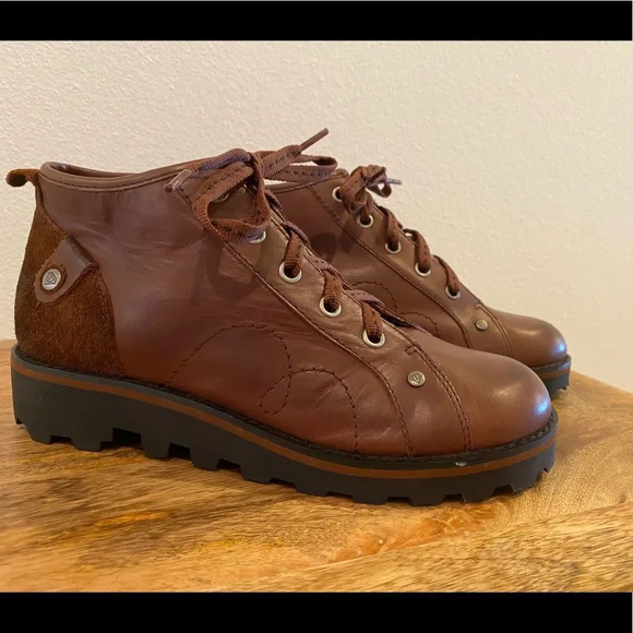 London Underground Joe Blake Ankle Boots Mahogany - Picture 2 of 9